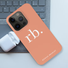 Eleganten Femininminimalistisk monogram koral Pers