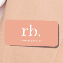 Eleganten Femininminimalistisk monogram koral Pers