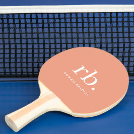 Eleganten Femininminimalistisk monogram koral Pers Pingisracket