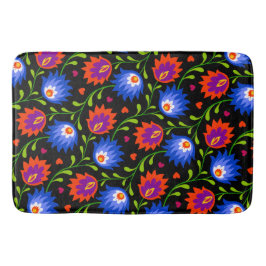 Eleganten Fet färglöst mexikanskt Stil-Blommönster Badrumsmatta