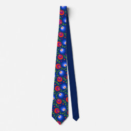 Eleganten Fet färglöst mexikanskt Stil-Blommönster Slips
