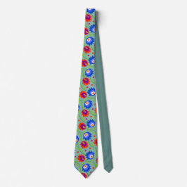 Eleganten Fet färglöst mexikanskt Stil-Blommönster Slips