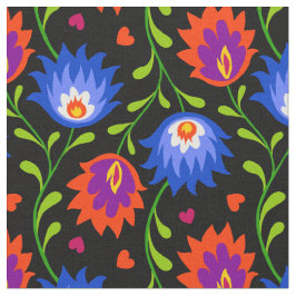 Eleganten Fet färglöst mexikanskt Stil-Blommönster Tyg