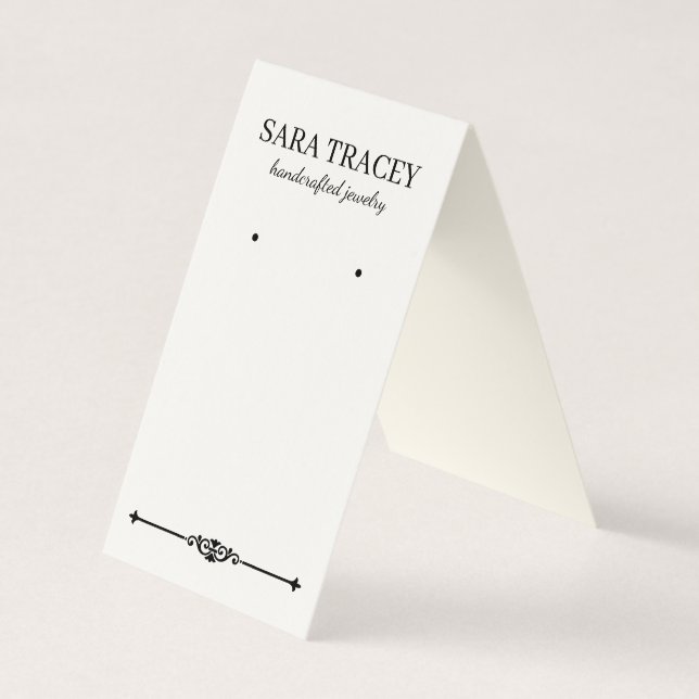 Eleganten fet över avläsningskort med Social Visitkort (Framsida)