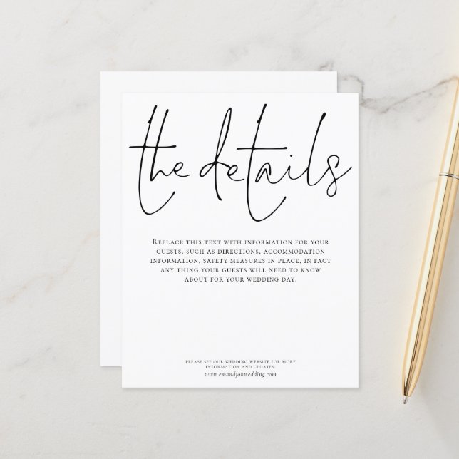 Eleganten  för budgetinformation för Bröllop (Fram/Back In Situ)