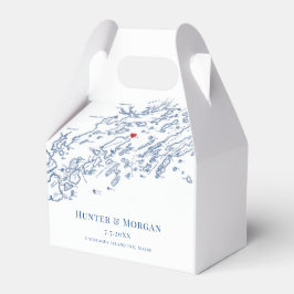 Eleganten för Chebeague Island Maine Destination W Presentaskar