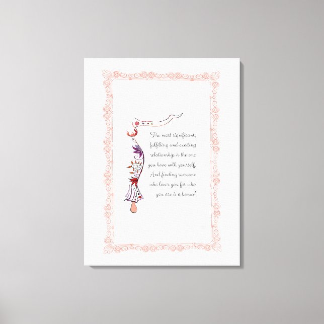 Eleganten för de viktigaste relationerna canvastryck (Framsida)