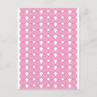 Eleganten för design för spiralringkonst rundar vykort