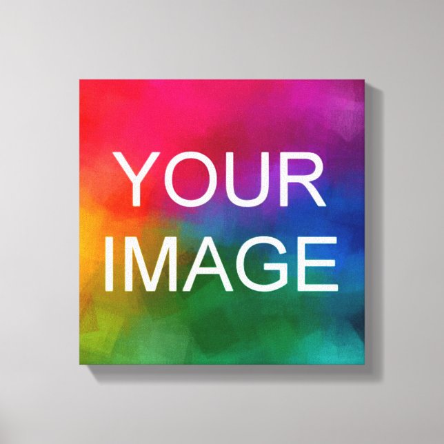 Eleganten för fotomall för händelsens Bröllop-fami Canvastryck (Framsida)