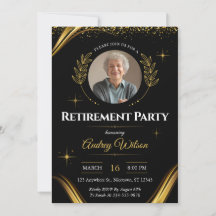 Eleganten för inbjudan till pension-partiet i Svar
