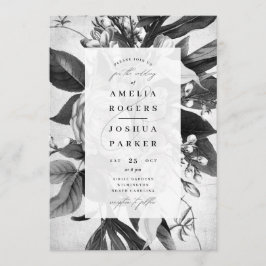 Eleganten för industriell Chic i Bröllop Inbjudningar