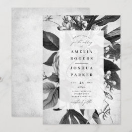 Eleganten för industriell Chic i Bröllop Inbjudningar