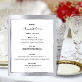eleganten för metalliskt glam från Bröllop Menu si