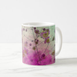 Eleganten för Orchid teal lila  papper farkost Kaffemugg