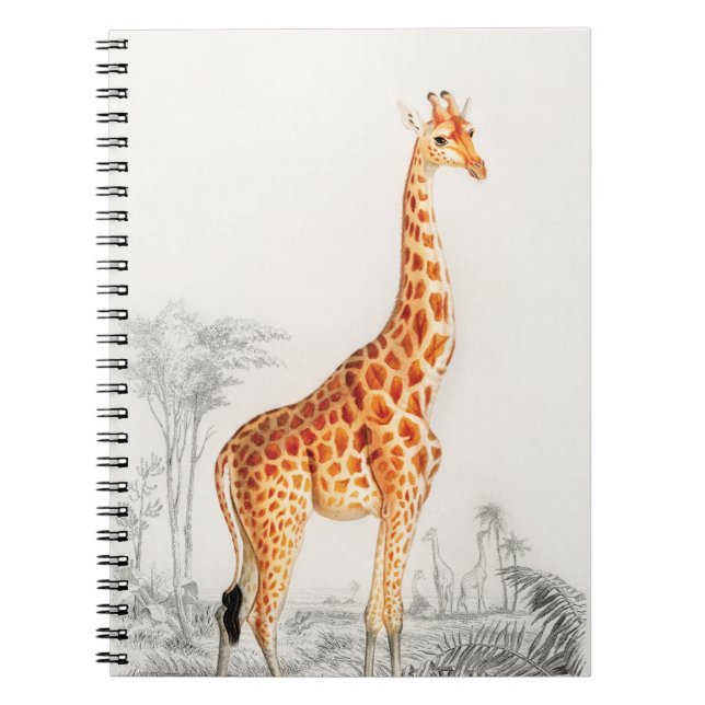 Eleganten Giraffe Anteckningsbok (Framsidan)