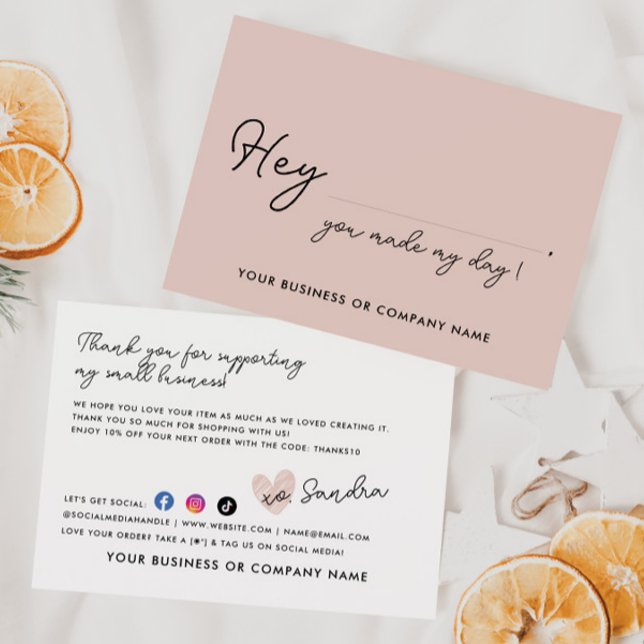 Eleganten gjorde att mitt dagsljus-affärsorder pac tack kort (Skapare uppladdad)