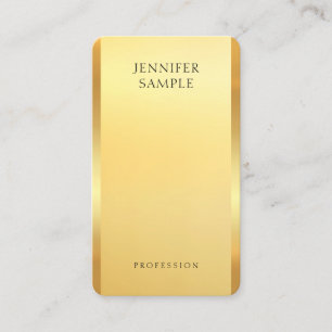 Eleganten Glamous Faux Guld Modern Professionell Visitkort