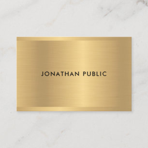 Eleganten Glamous Faux Guld Template Modern Luxury Visitkort
