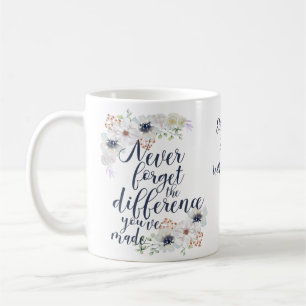 Eleganten glömmer aldrig Blommigten Differens Kaffemugg