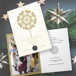 Eleganten Golden Prosperous Bloom Your Business Lo Helgkort