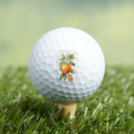 Eleganten Golf Bollar Watercolor Orange Image