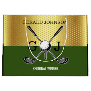 Eleganten Golf Monogram Large Gift med minimal Anp