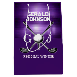 Eleganten Golf Monogram Large Gift med minimal Anp
