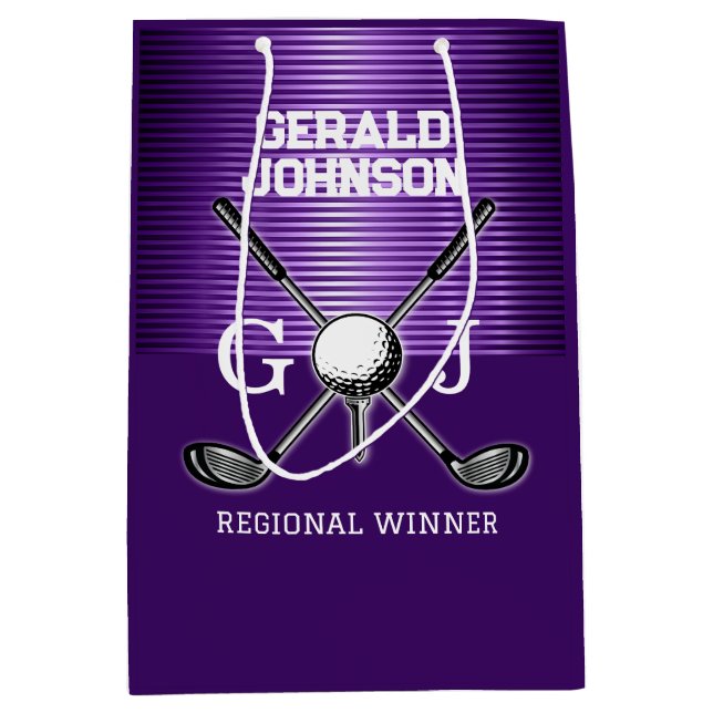 Eleganten Golf Monogram Large Gift med minimal Anp (Framsidan)
