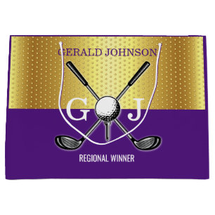 Eleganten Golf Monogram Small Gift med minimalisti