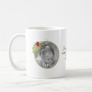 Eleganten Greenery Holly Berry Kaffemugg