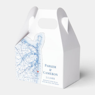 Eleganten Gren vid Karta vid Bröllop Presentaskar