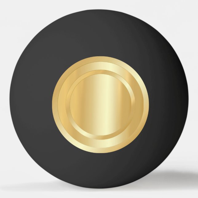 Eleganten Guld Anpassningsbar  för gul Trendig Pingisboll (Framsidan)
