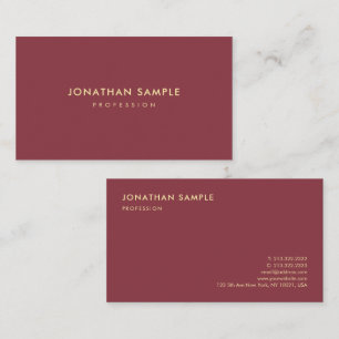 Eleganten Guld Färg Text minimal design Luxuriös Visitkort
