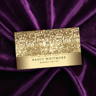 ELEGANTEN GULD GLITTER i ROYAL Visitkort