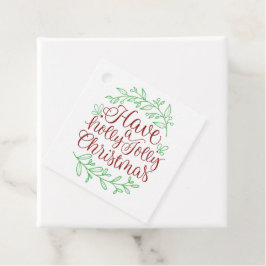 Eleganten har en Holly Jolly-julklapp Gåvor Etiketter