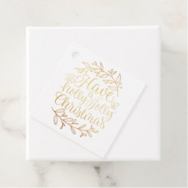 Eleganten har en Holly Jolly-julklapp Gåvor Etiketter