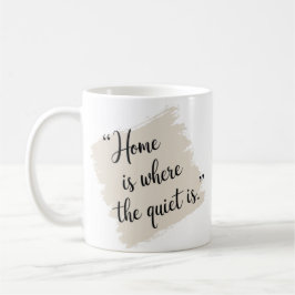 Eleganten hem är den plats där typen är kaffemugg