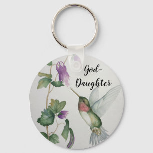 Eleganten Hummingbird Knappkedja Nyckelring
