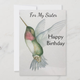 Eleganten Hummingbird - vattenfärg