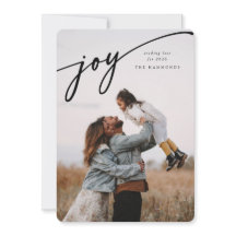 Eleganten Joy Black Script - nyårsfoto