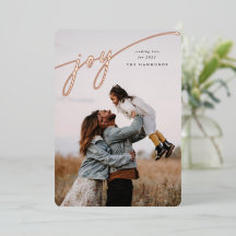 Eleganten Joy-skript - nyårsfoto
