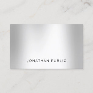 Eleganten Kreativ Modern Silver Titta på Professio Visitkort