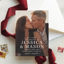 Eleganten lägger över den moderna bröllopsinbjudan