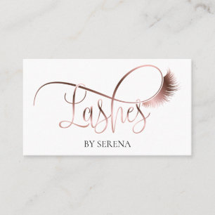Eleganten Lash Beauty Makeup Girl Lash Extension Visitkort