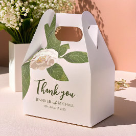 Eleganten Lush Flower och Greenery Presentaskar