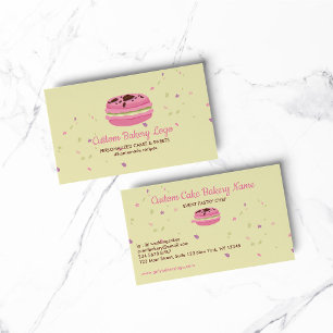 Eleganten Macaron Stars Visitkort