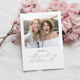 Eleganten Minimalist blir mitt helmaid-foto