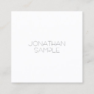 Eleganten Minimalistisk kvadratisk design Modern L Fyrkantigt Visitkort