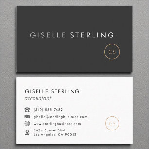 Eleganten Minimalistisk lyxfri lyx Visitkort