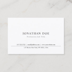 Eleganten Minimalistisk mallklassisk Professionell Visitkort